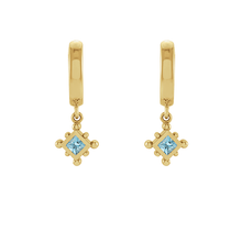 14K Natural Gemstone Beaded Earring Dangle