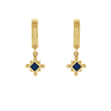 14K Natural Gemstone Beaded Earring Dangle