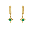 14K Natural Gemstone Beaded Earring Dangle