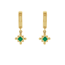 14K Natural Gemstone Beaded Earring Dangle