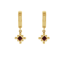 14K Natural Gemstone Beaded Earring Dangle