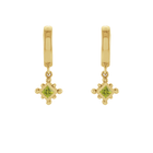 14K Natural Gemstone Beaded Earring Dangle