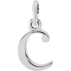 Silver Lowercase Initial Pendant