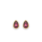 14K Cabochon Gemstone Stud