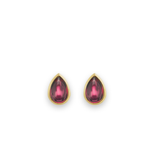 14K Cabochon Gemstone Stud