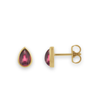 14K Cabochon Gemstone Stud