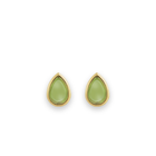 14K Cabochon Gemstone Stud