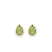 14K Cabochon Gemstone Stud