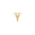 14K Natural Diamond Zodiac Earring Dangle