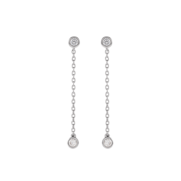 14K Lab Grown Diamond 0.25ct Chain Earring