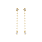 14K Lab Grown Diamond 0.25ct Chain Earring