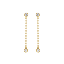 14K Lab Grown Diamond 0.25ct Chain Earring