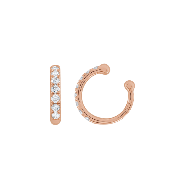 14K Natural Diamond 0.16ct Ear Cuff