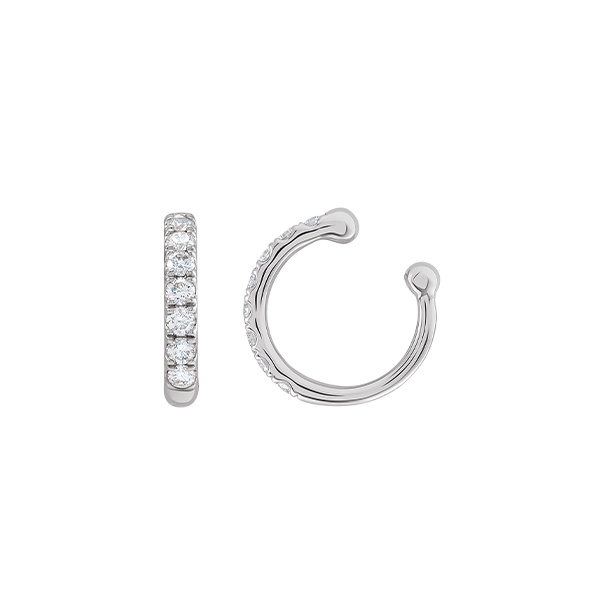 14K Natural Diamond 0.16ct Ear Cuff