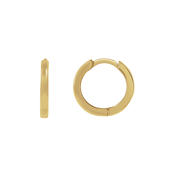 14K Classic Hinged Hoop Earrings
