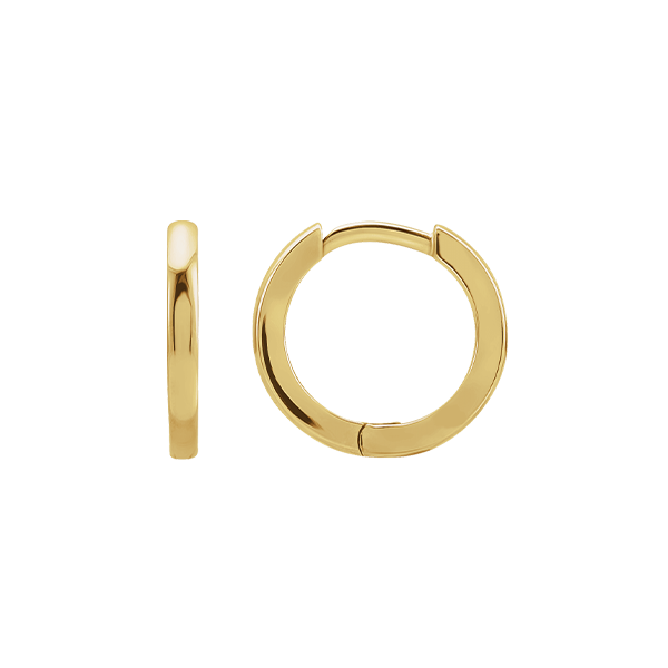 14K Classic Hinged Hoop Earrings