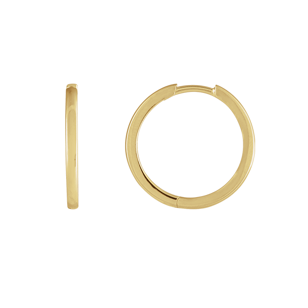 14K Classic Hinged Hoop Earrings