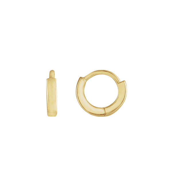 14K Classic Hinged Hoop Earrings