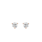 14K Lab Grown Diamond Three Prongs Stud