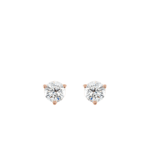 14K Lab Grown Diamond Three Prongs Stud