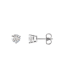 14K Lab Grown Diamond Three Prongs Stud