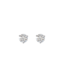 14K Lab Grown Diamond Three Prongs Stud