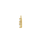 14K Natural Diamond Cluster Earring Dangle