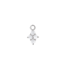 14K Natural Diamond Cluster Earring Dangle