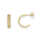 14K Cut Out Hoop Earrings