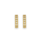 14K Cut Out Hoop Earrings