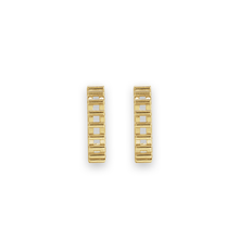 14K Cut Out Hoop Earrings