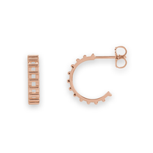 14K Cut Out Hoop Earrings