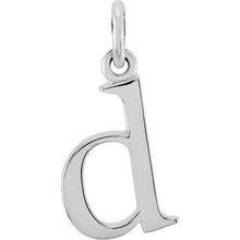 Silver Lowercase Initial Pendant