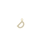 14K Diamond Initial Earring Dangle