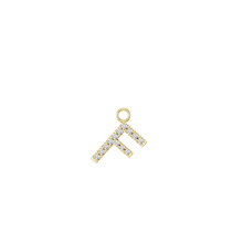 14K Diamond Initial Earring Dangle