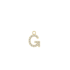 14K Diamond Initial Earring Dangle