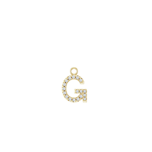 14K Diamond Initial Earring Dangle
