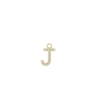 14K Diamond Initial Earring Dangle
