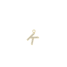 14K Diamond Initial Earring Dangle