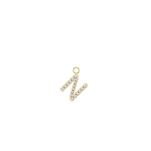 14K Diamond Initial Earring Dangle