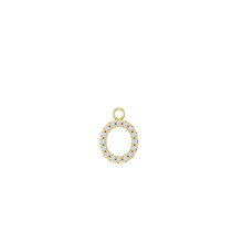14K Diamond Initial Earring Dangle