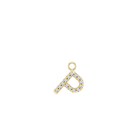 14K Diamond Initial Earring Dangle