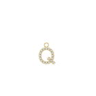 14K Diamond Initial Earring Dangle