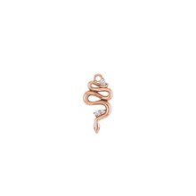 14K Diamond Snake Earring Dangle