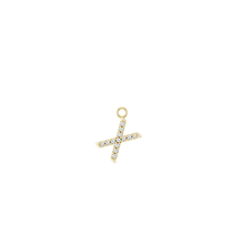 14K Diamond Initial Earring Dangle