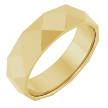 14K Gold Diamond Pattern Cigar Band