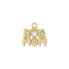 14K Natural Diamond Dog Mum Earring Dangle