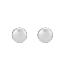 Silver 15mm Domed Earrings
