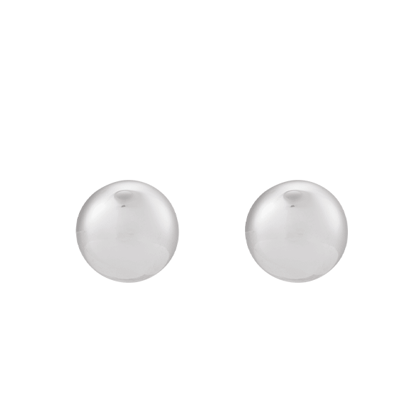 Silver 15mm Domed Earrings