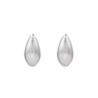 Silver Drop 25mm Hoop Earrings